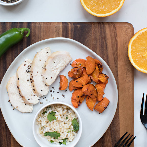 Orange Jalapeño Chicken or Tofu