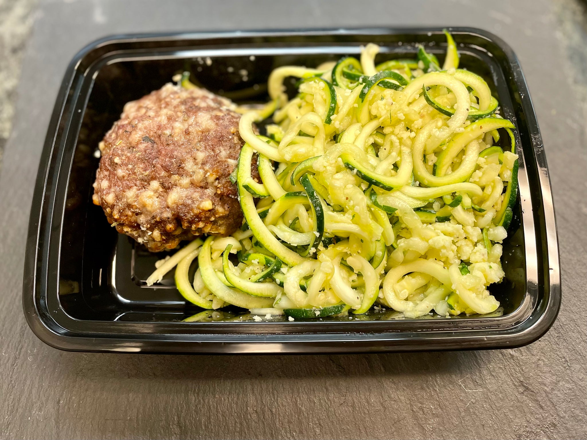 Keto Parmesan Garlic Burger