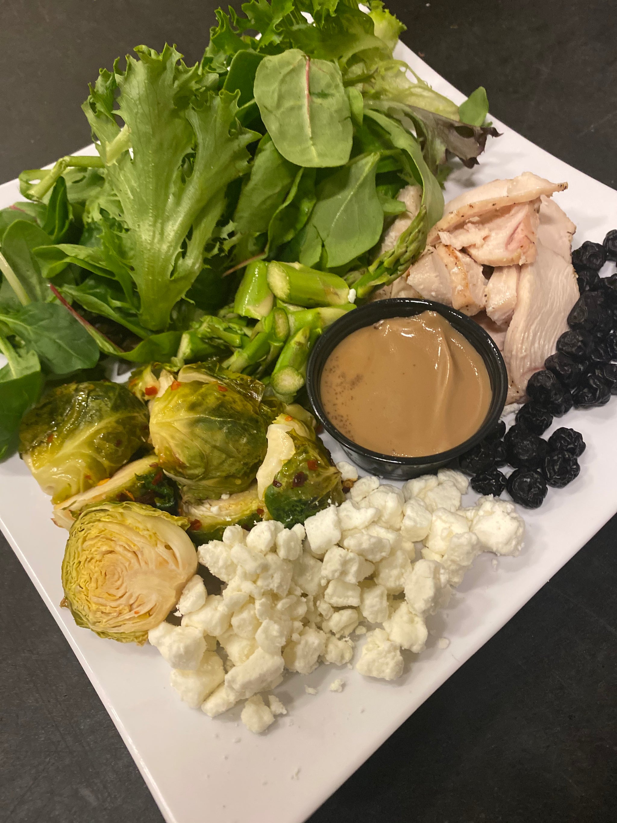 Spicy Honey Brussel Salad